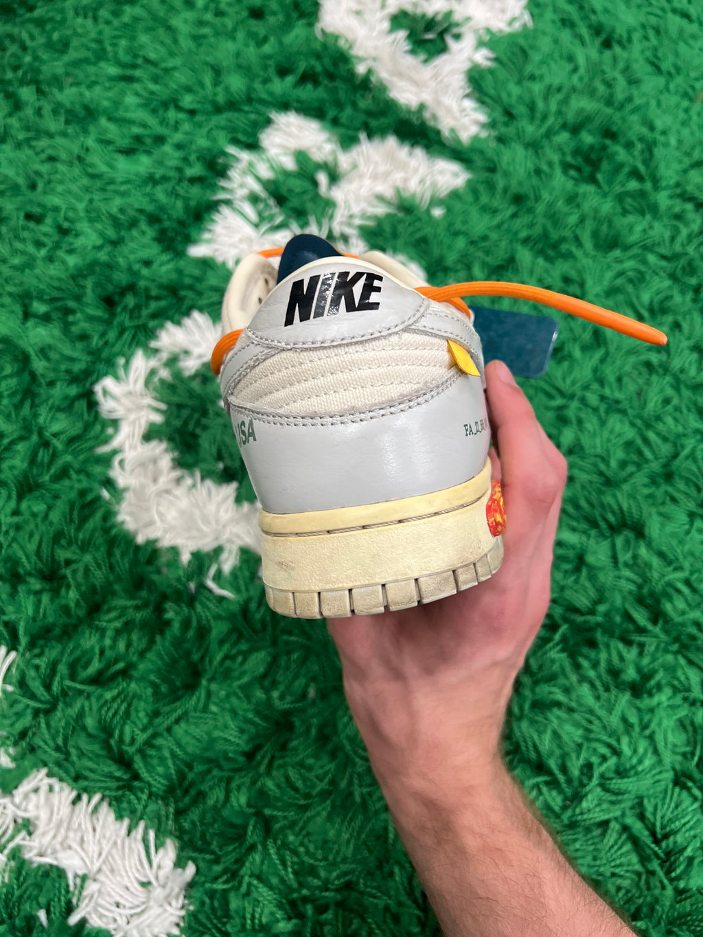 Nike Dunk Low Off-White Lot 44 (Preowned 9M)