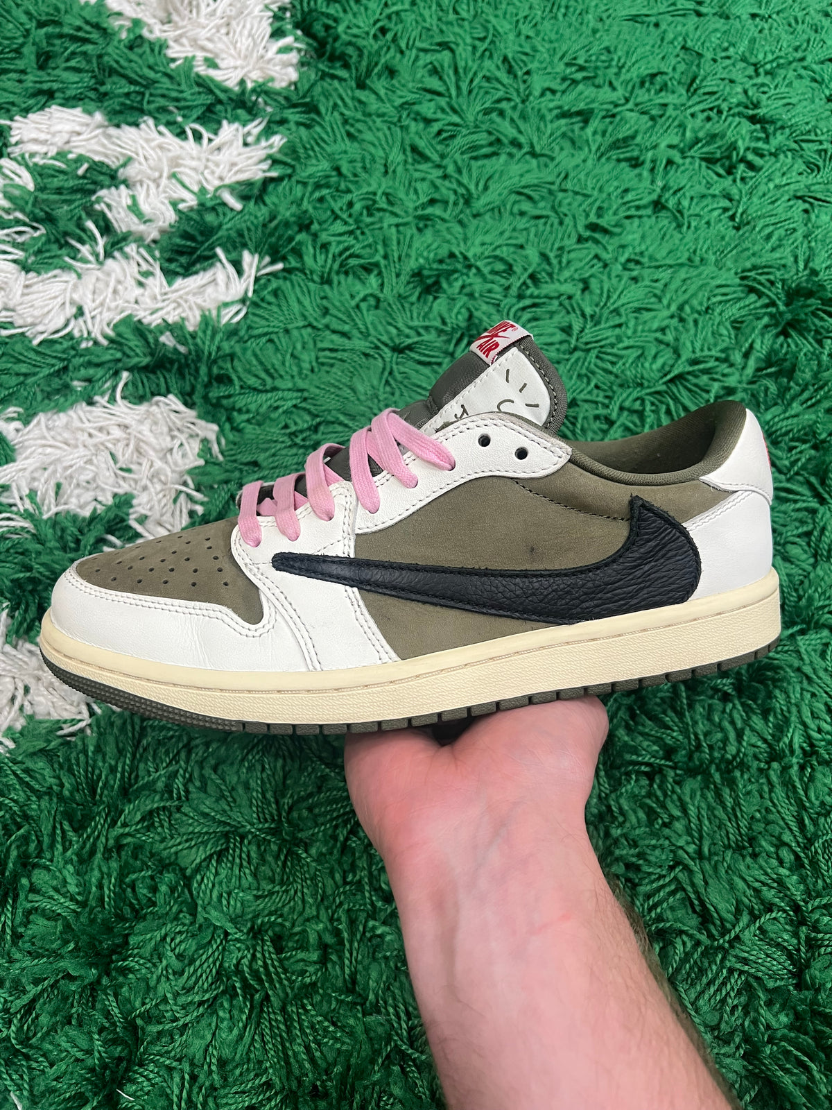 Jordan 1 Low Travis Scott Medium Olive (Preowned 8.5M)
