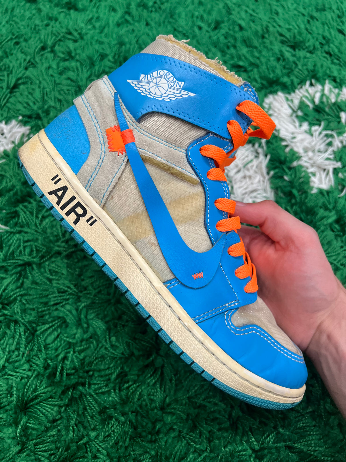 Jordan 1 High Off-White University Blue (Preowned 7.5M)