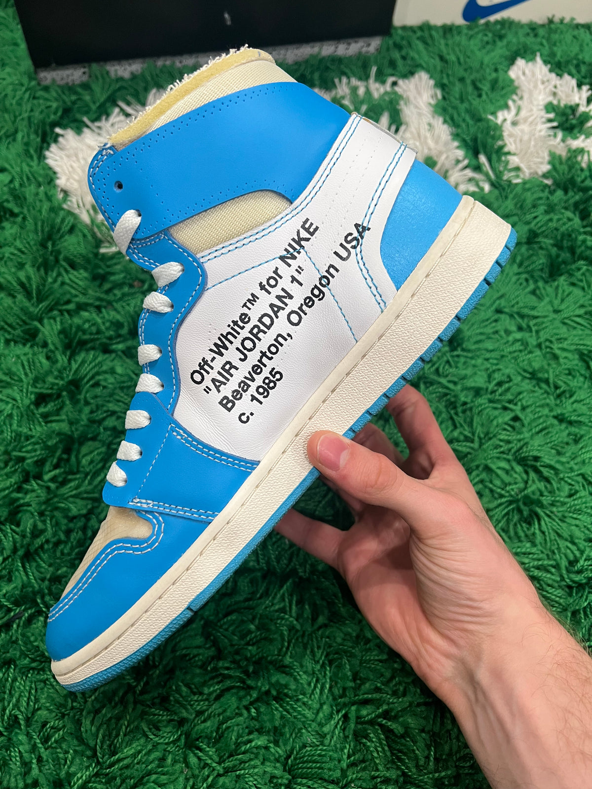 Jordan 1 High Off-White University Blue (Preowned 10.5M)