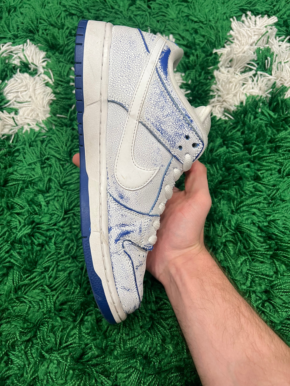 Nike SB Dunk Low Premium White Game Royal (Preowned 9M)