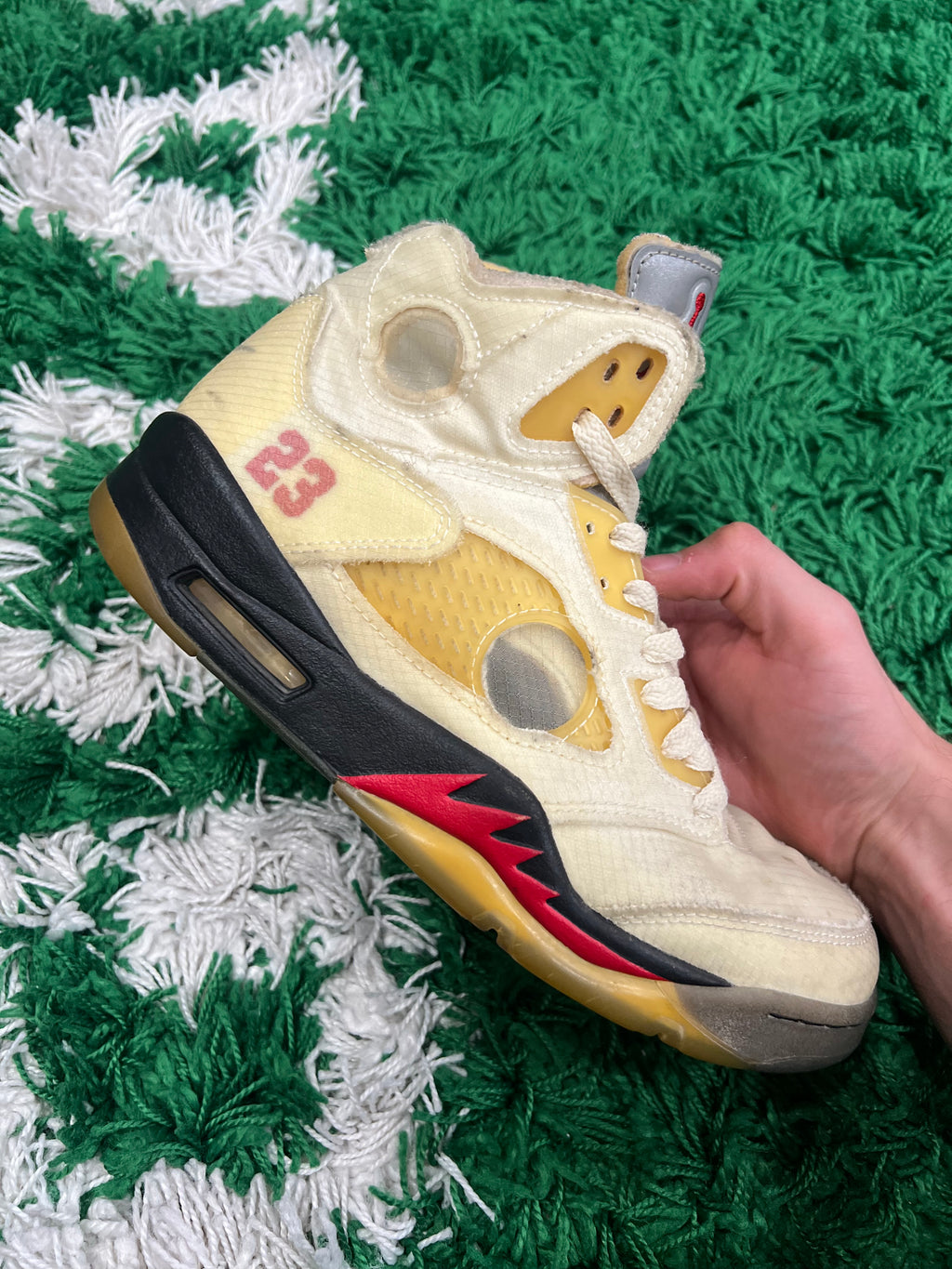 Jordan 5 Off-White Sail (Preowned 8M)
