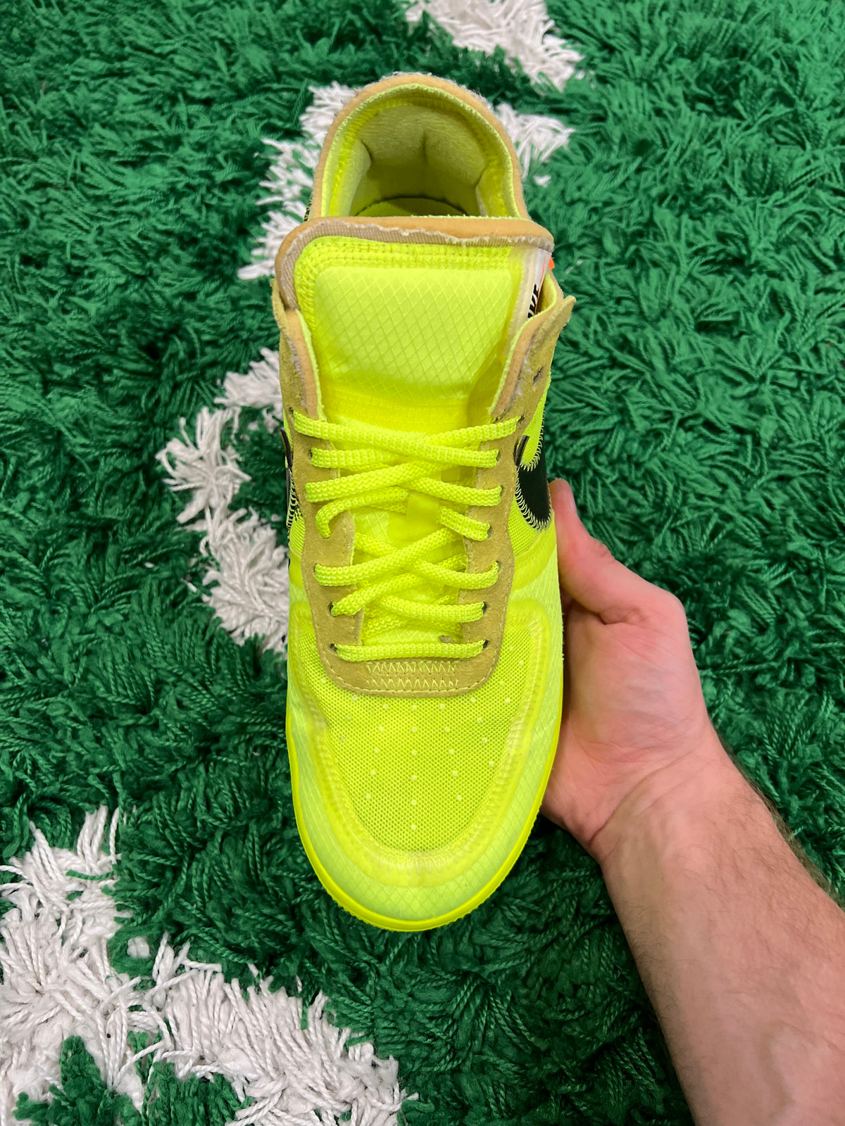 Nike Air Force 1 Low Off-White Volt (Preowned 9M)