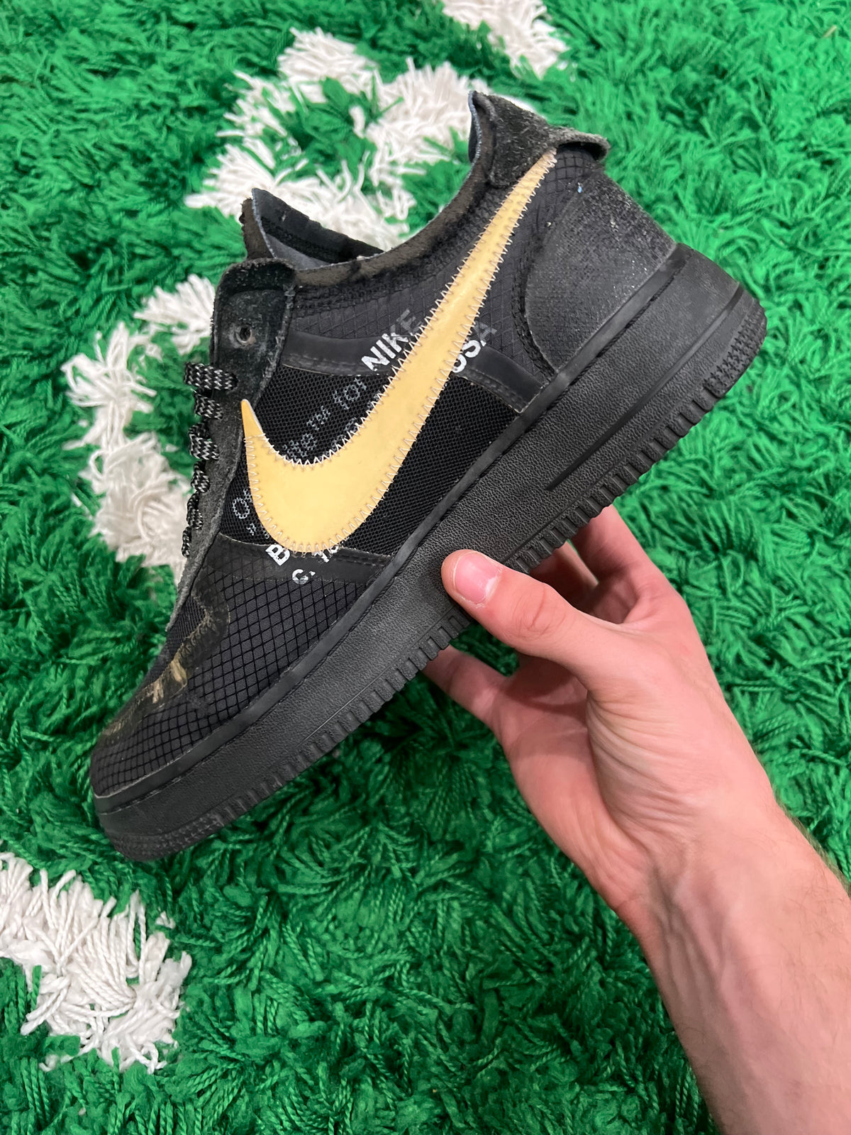 Nike Air Force 1 Low Off-White Black White (Preowned 8.5M)