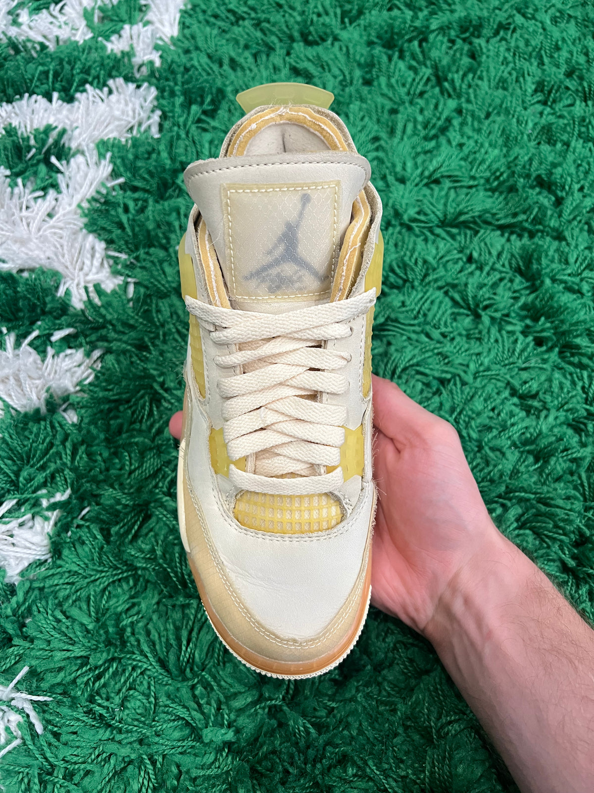 Jordan 4 Off-White Sail (Women's) (Preowned 5M/6.5W)