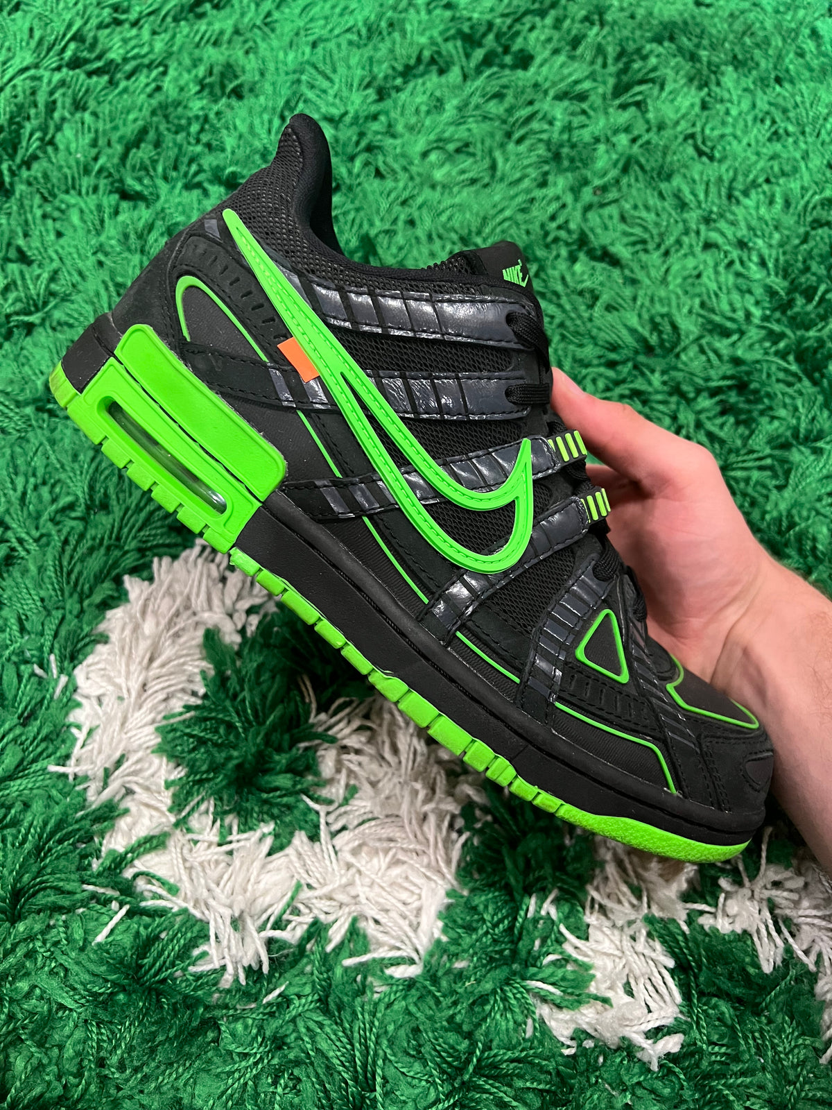 Nike Air Rubber Dunk Off-White Green Strike (Pre-Owned 9.5M)