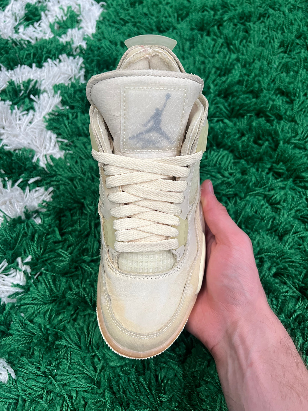 Jordan 4 Off-White Sail (Women's) (Preowned 4.5M/6W)