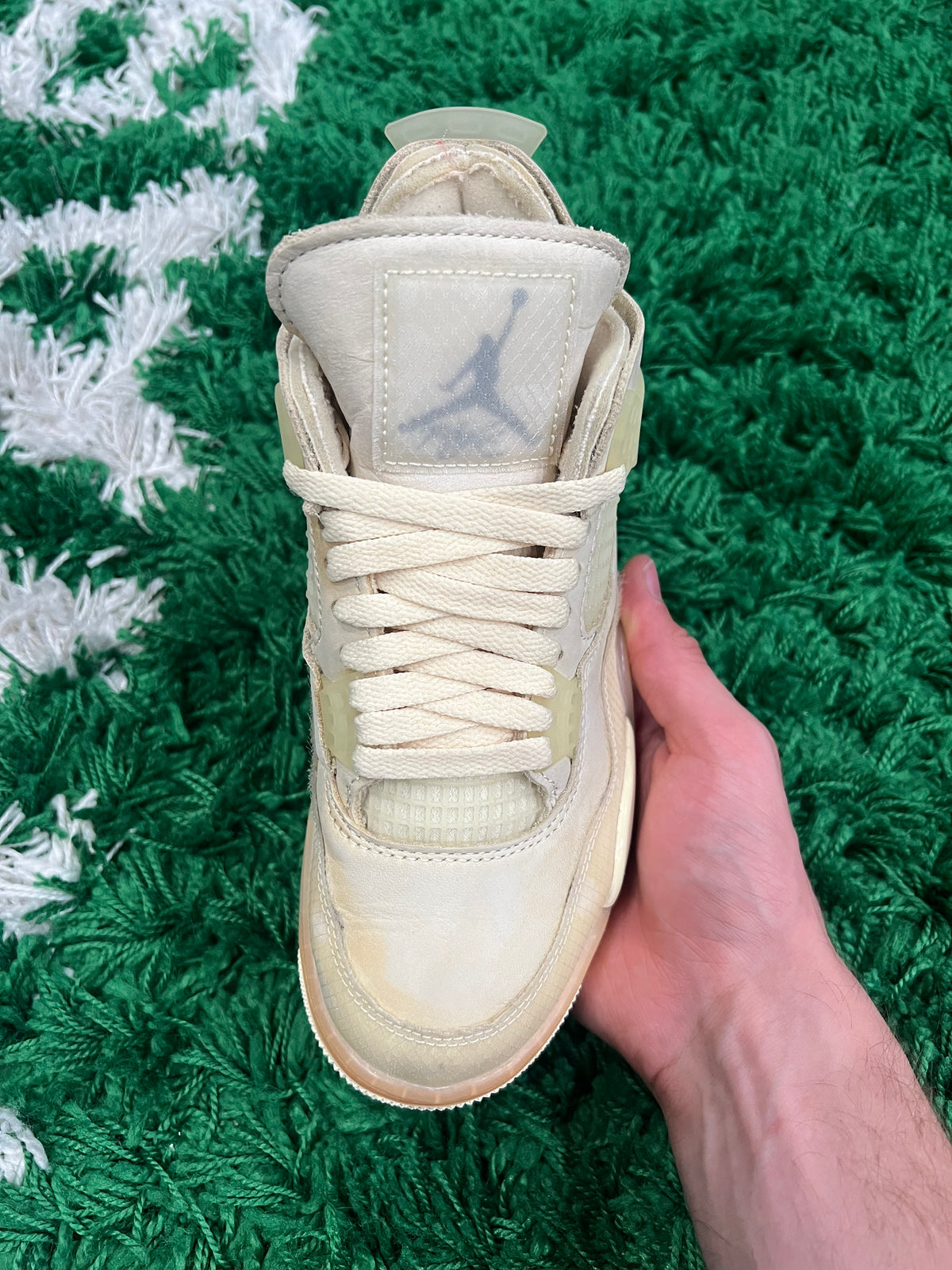 Jordan 4 Off-White Sail (Women's) (Preowned 4.5M/6W)