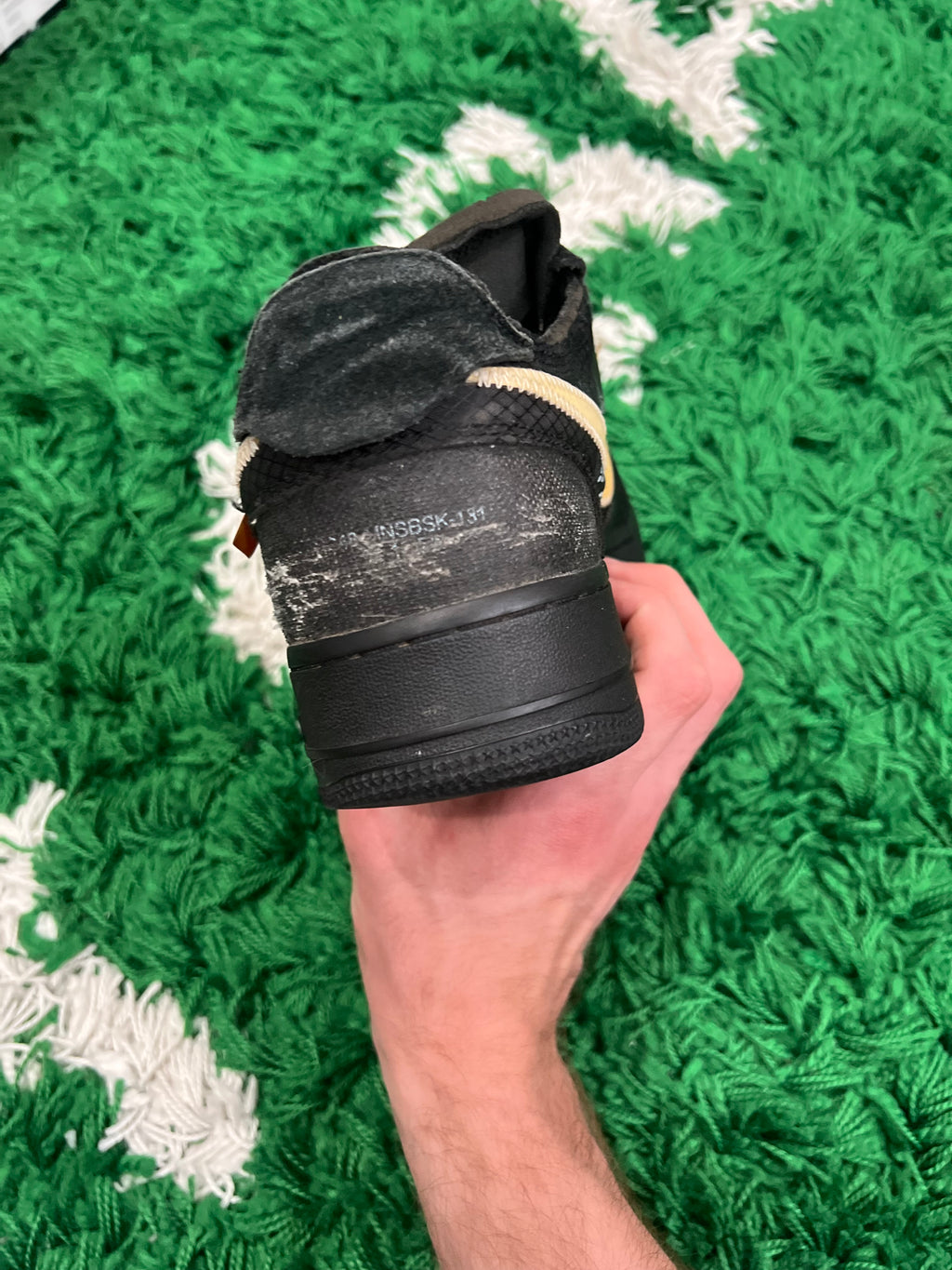 Nike Air Force 1 Low Off-White Black White (Preowned 9.5M)
