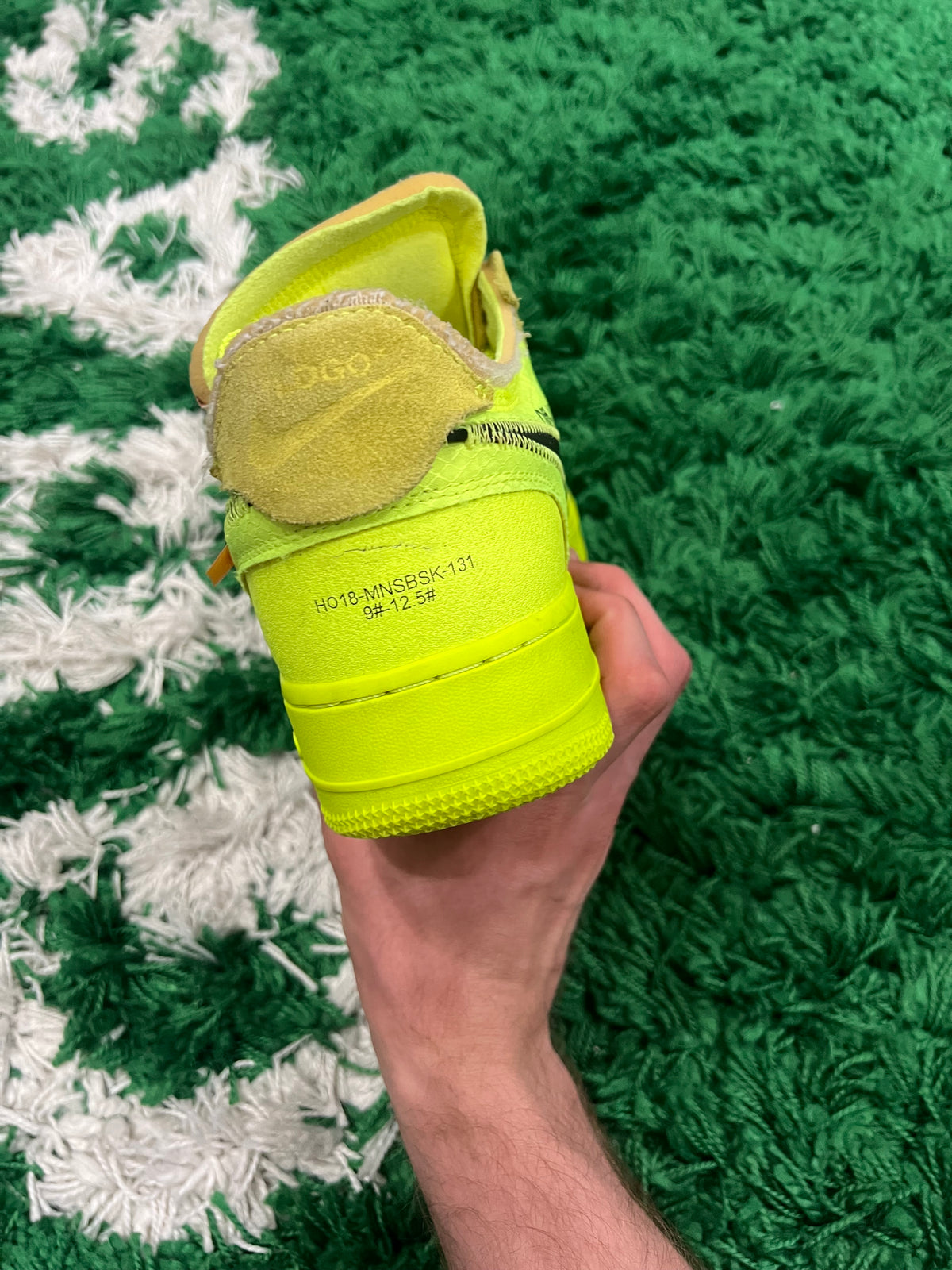 Nike Air Force 1 Low Off-White Volt (Pre-Owned 9M)
