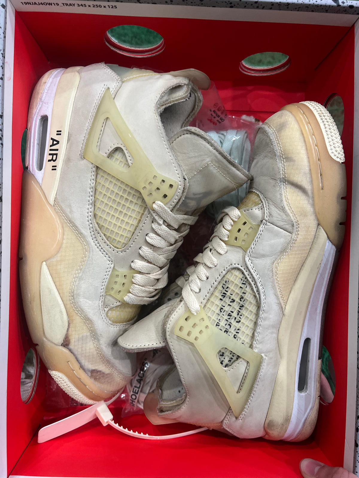 Jordan 4 Off-White Sail (Women's) (Preowned 9.5M/11W)