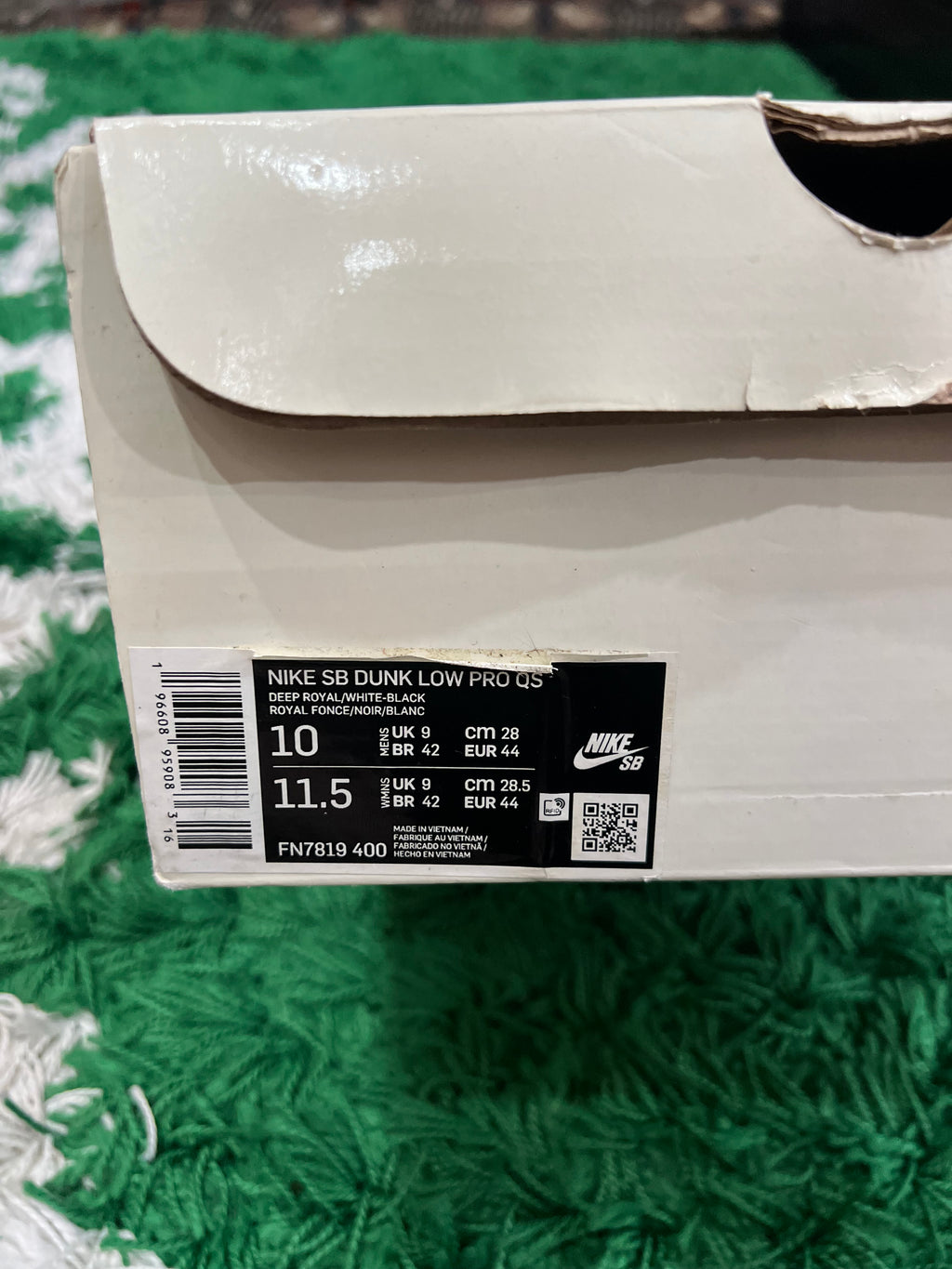 Nike SB Dunk Low Born X Raised One Block At A Time (Preowned 10M)