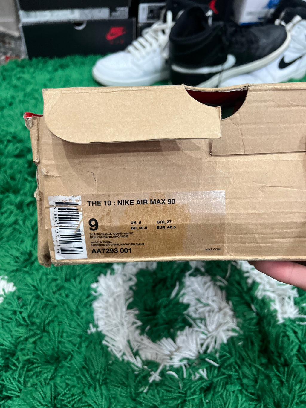 Nike Air Max Off-White Black (Preowned 9M)