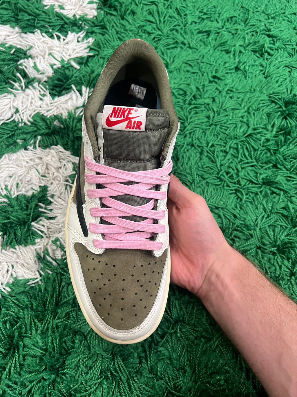 Jordan 1 Low Travis Scott Medium Olive (Preowned 8.5M)