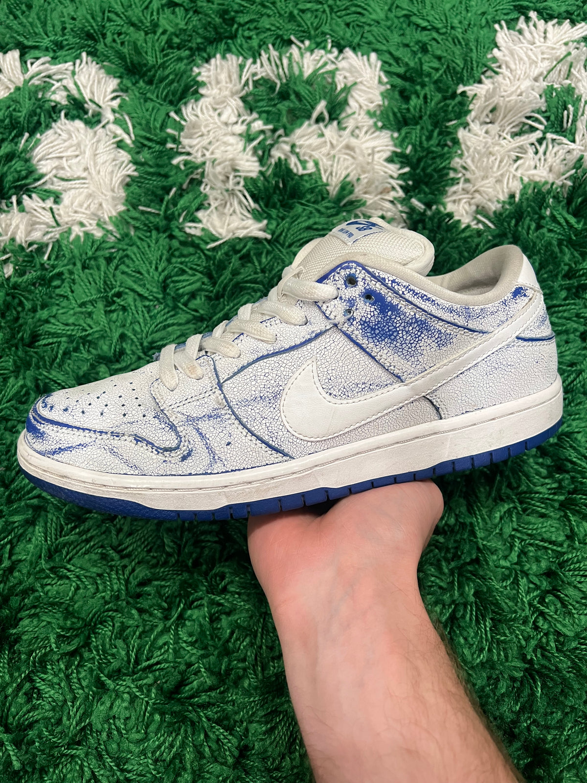 Nike SB Dunk Low Premium White Game Royal (Preowned 9M)