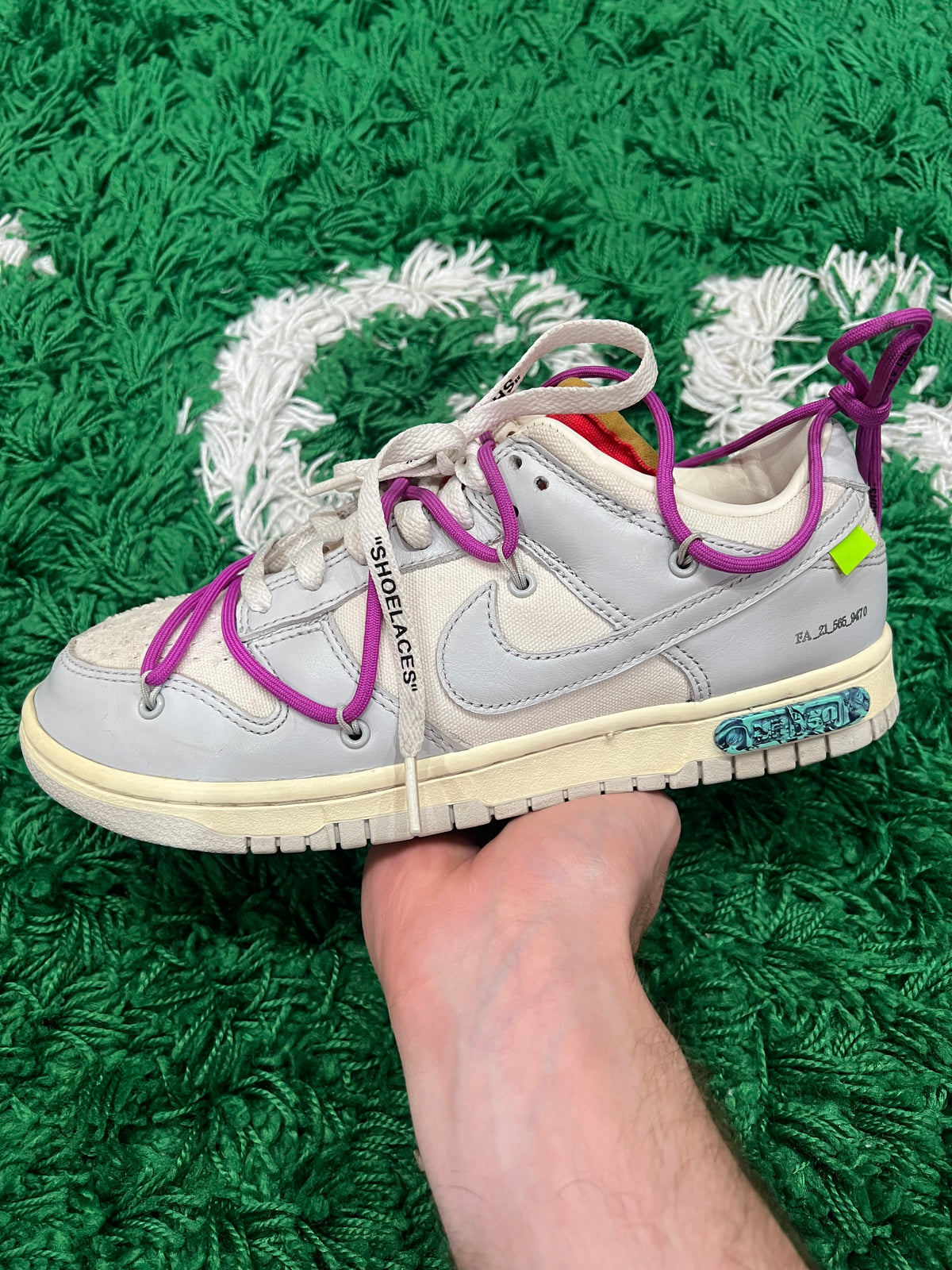 Nike Dunk Low Off-White Lot 45 (Preowned 8M)