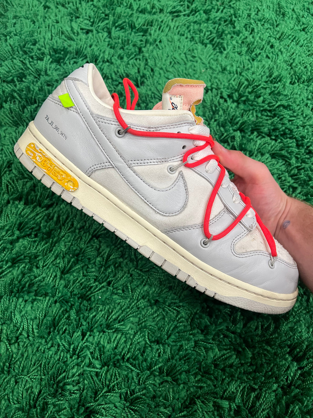 Nike Dunk Low Off-White Lot 6 (Pre-Owned Size 12M)