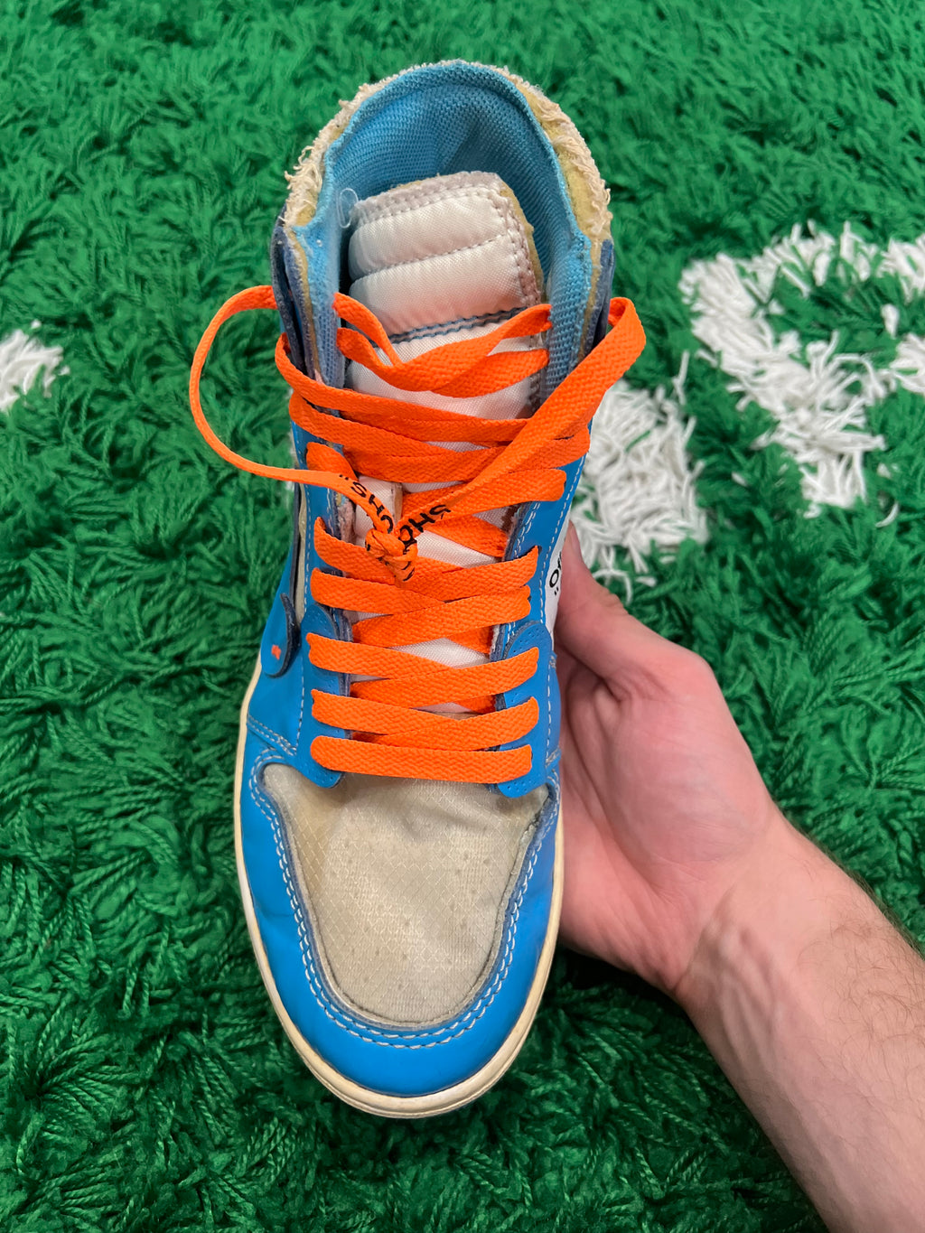 Jordan 1 High Off-White University Blue (Preowned 7.5M)