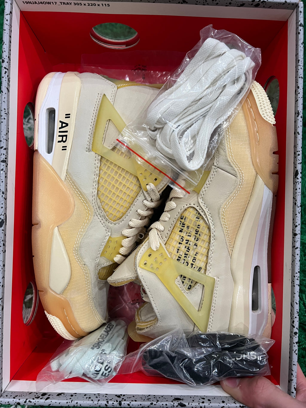 Jordan 4 Off-White Sail (Women's) (Preowned 5M/6.5W)