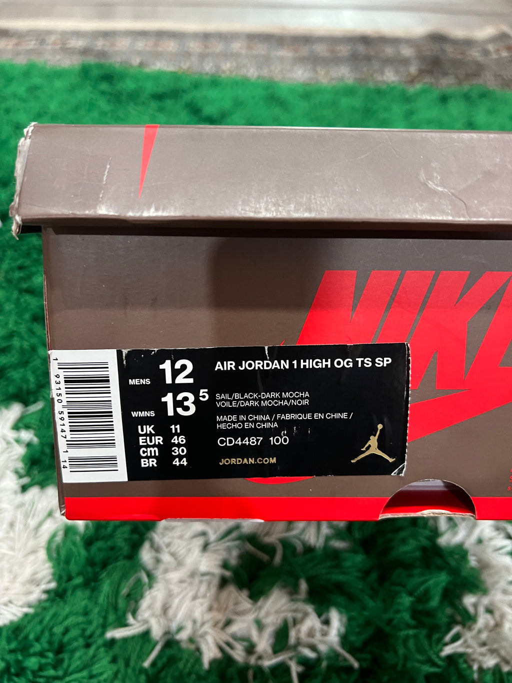 Jordan 1 High Travis Scott Mocha (Pre-Owned Size 12M)