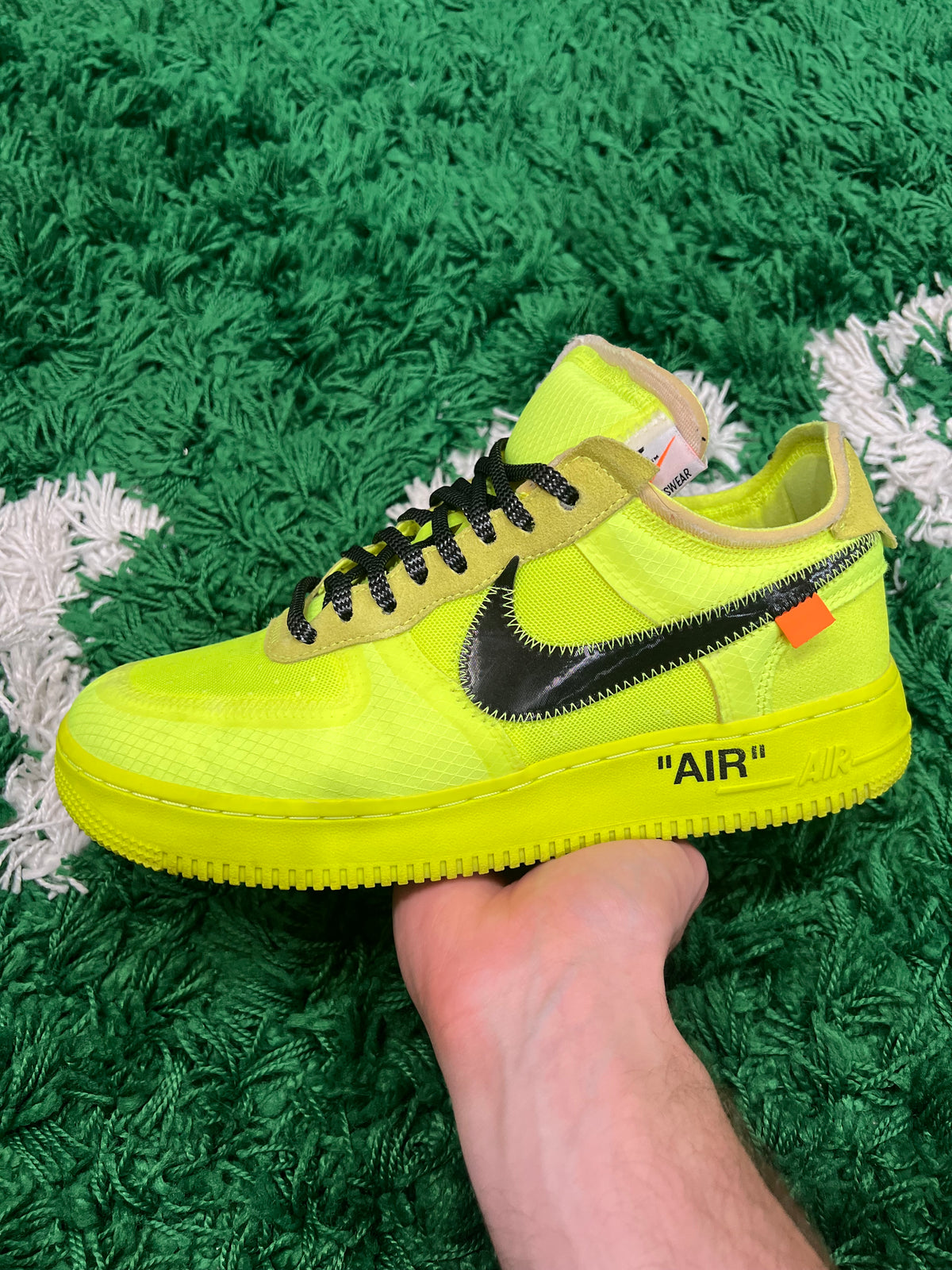 Nike Air Force 1 Low Off-White Volt (Preowned 8.5M)