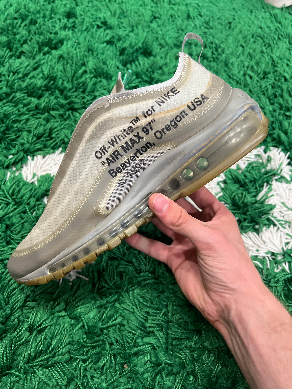 Nike Air Max 97 Off-White Menta (Preowned 8M)