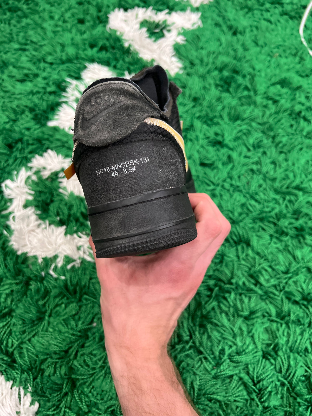 Nike Air Force 1 Low Off-White Black White (Preowned 8.5M)