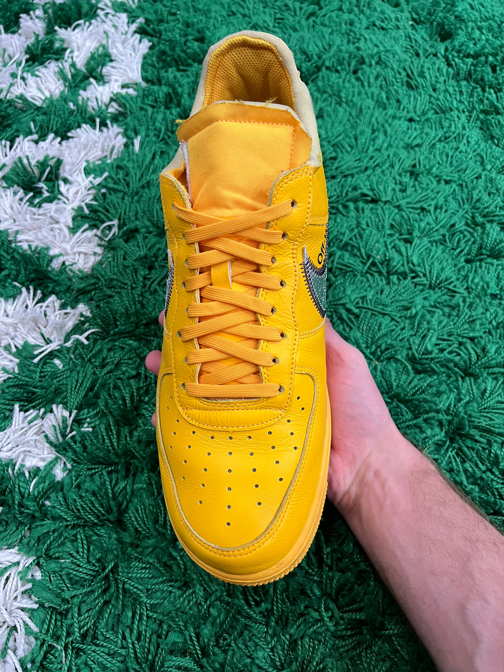 Nike Air Force 1 Low Off-White ICA University Gold (Pre-Owned 12M)