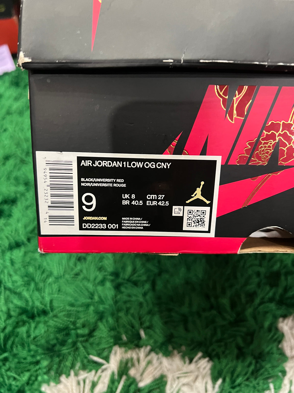 Jordan 1 Low Chinese New Year (Pre-Owned 9M)