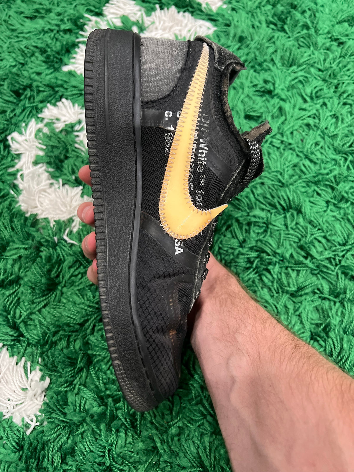 Nike Air Force 1 Low Off-White Black White (Preowned 9M)