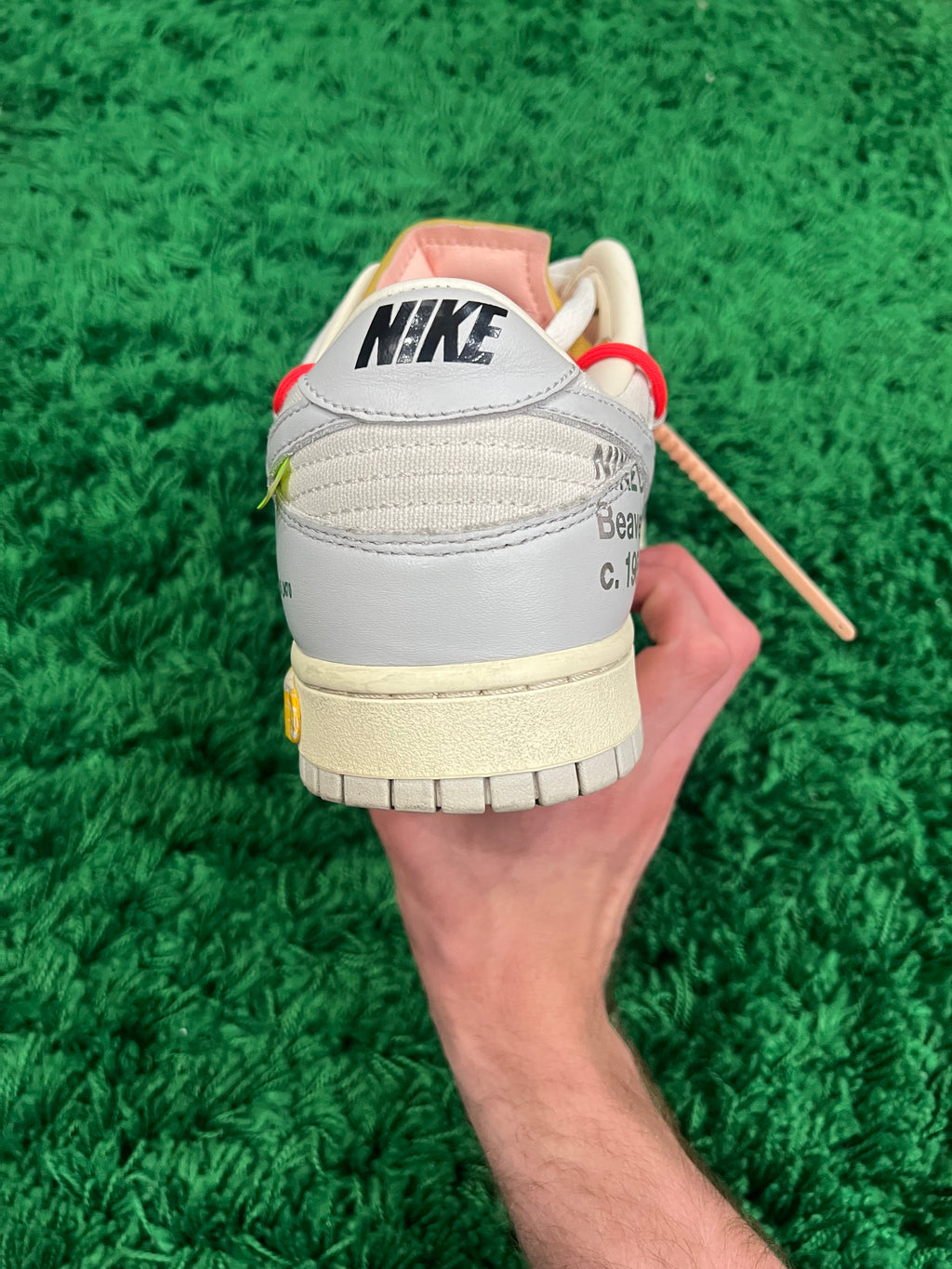 Nike Dunk Low Off-White Lot 6 (Pre-Owned Size 12M)