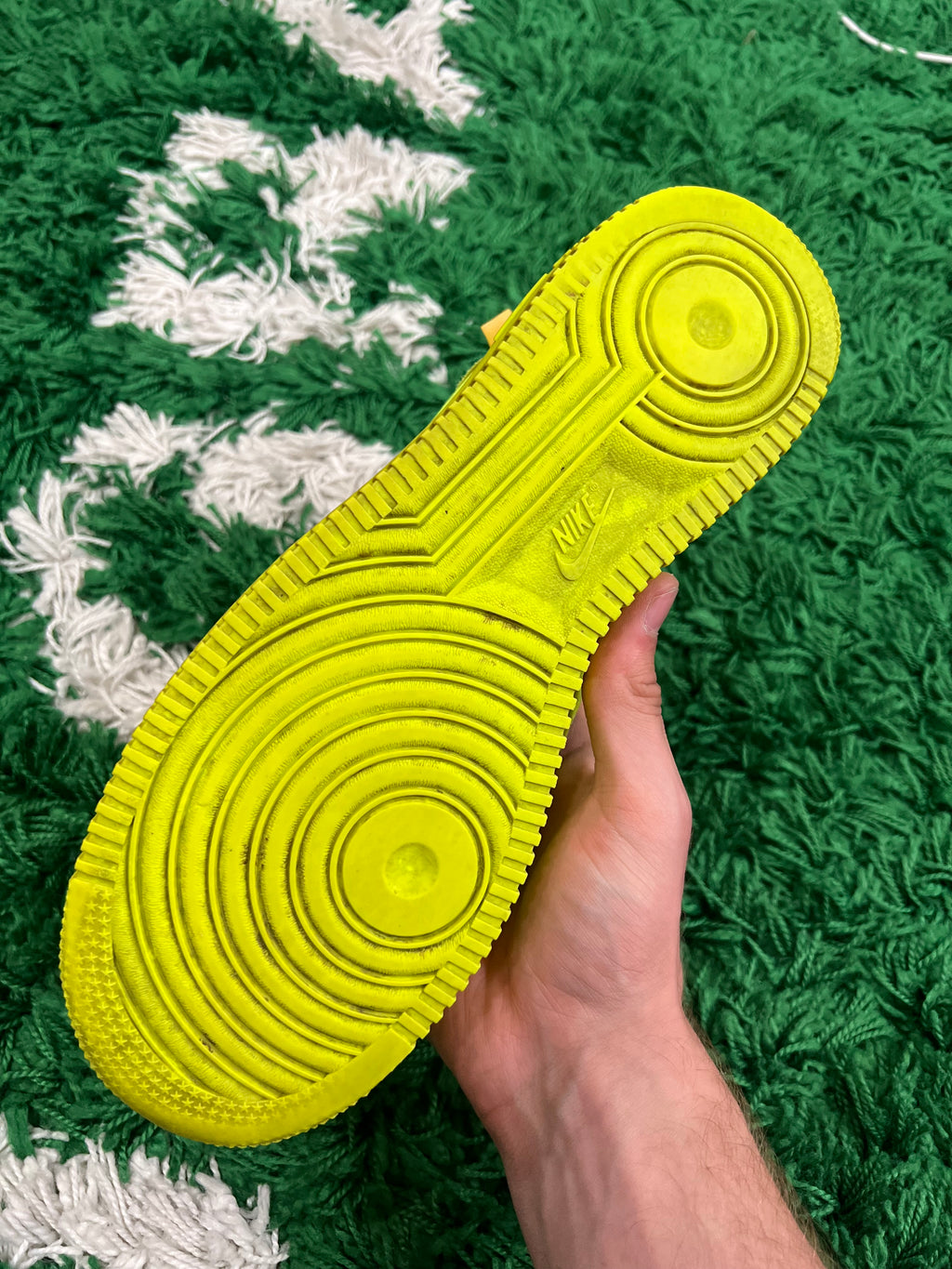 Nike Air Force 1 Low Off-White Volt (Preowned 10M)