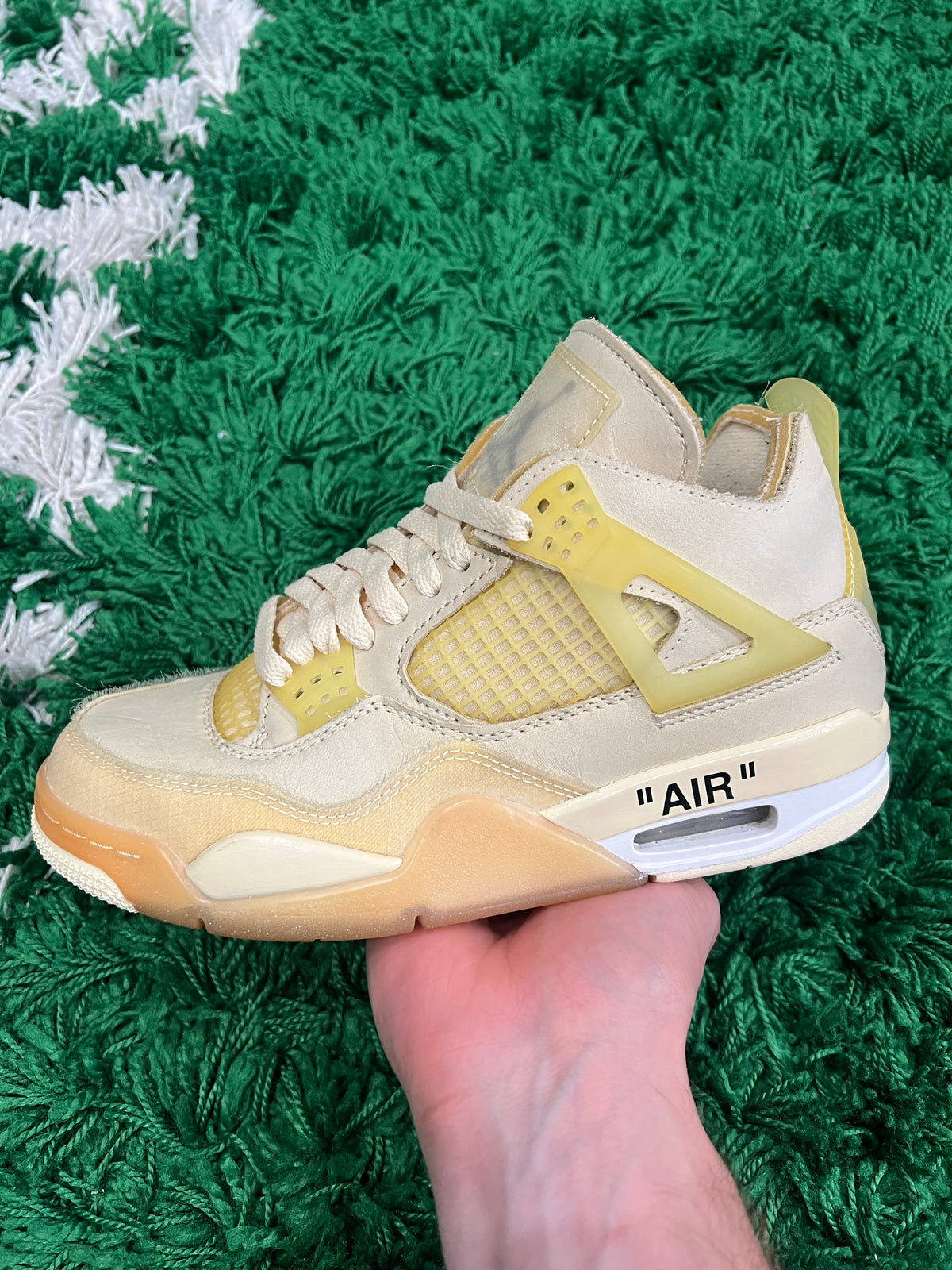 Jordan 4 Off-White Sail (Women's) (Preowned 5M/6.5W)