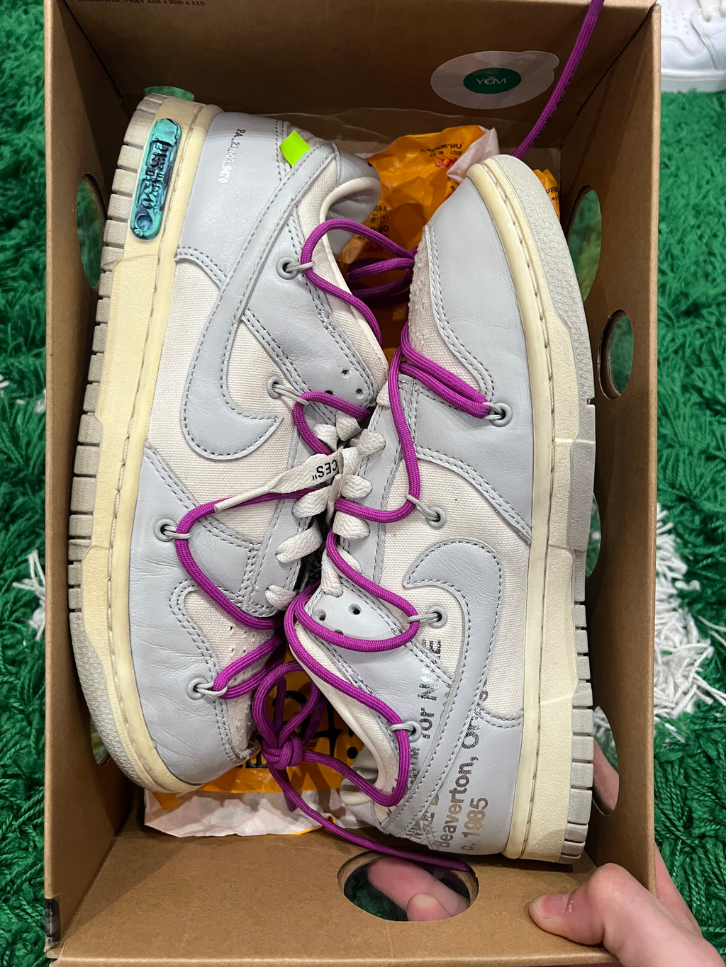 Nike Dunk Low Off-White Lot 45 (Preowned 8M)