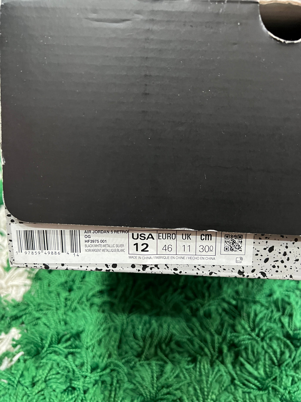 Jordan 5 Black Metallic Reimagined (Pre-Owned 12M)