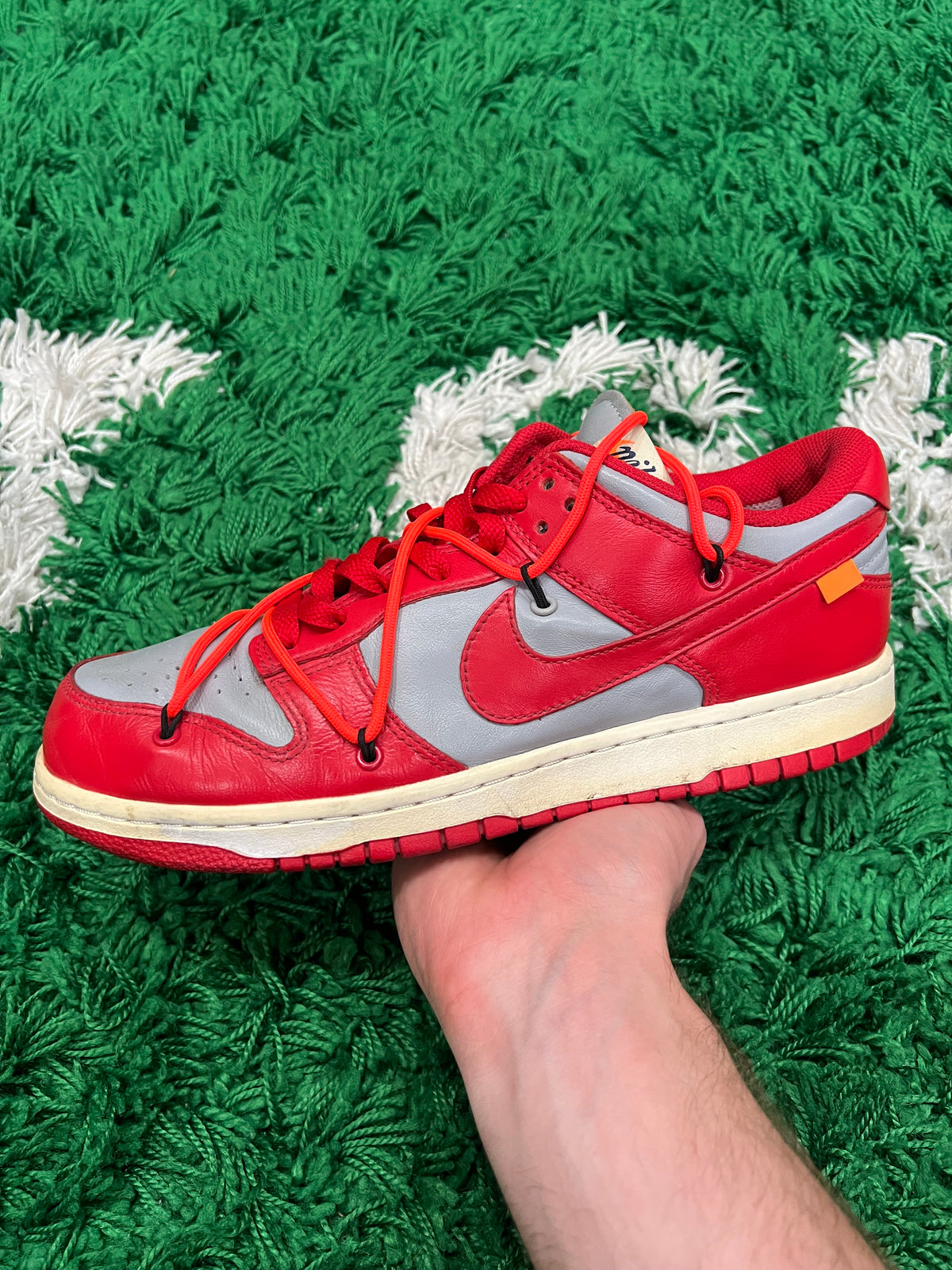 Nike Dunk Low Off-White University Red (Preowned 9M)