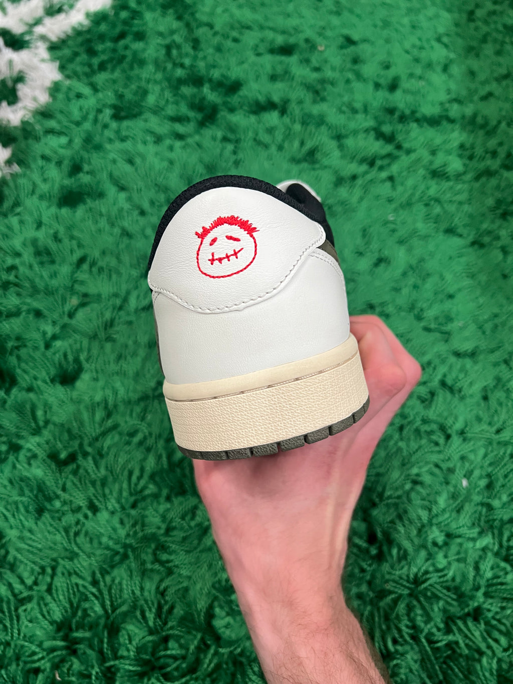 Jordan 1 Low Travis Scott Olive (Women's) (Preowned 10M/11.5W)