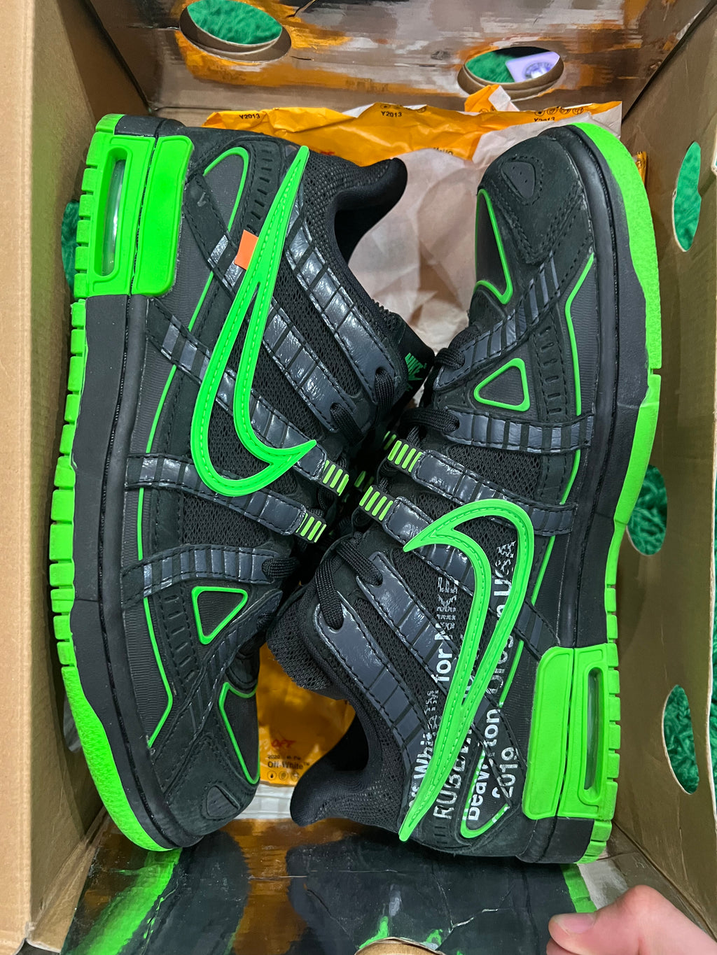 Nike Air Rubber Dunk Off-White Green Strike (Pre-Owned 9.5M)