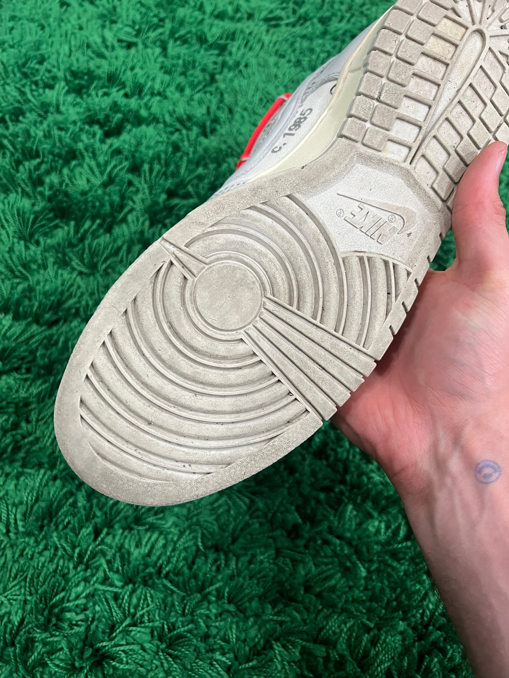Nike Dunk Low Off-White Lot 6 (Pre-Owned Size 12M)