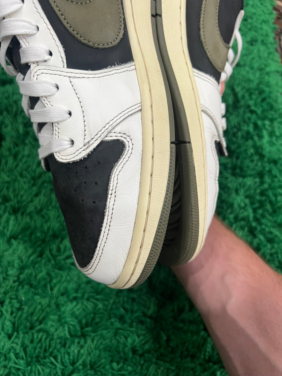 Jordan 1 Low Travis Scott Olive (Women's) (Pre-Owned Size 12M/13.5W)