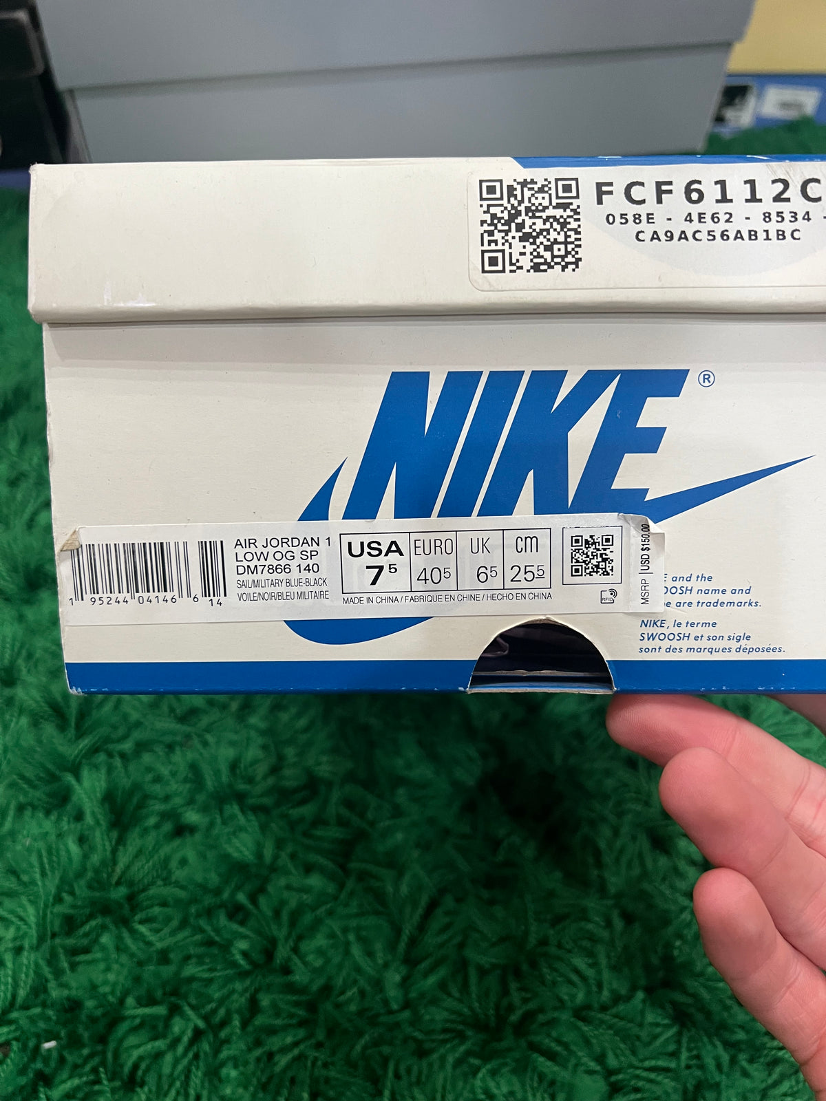 Jordan 1 Low Fragment x Travis Scott (Preowned 7.5M)