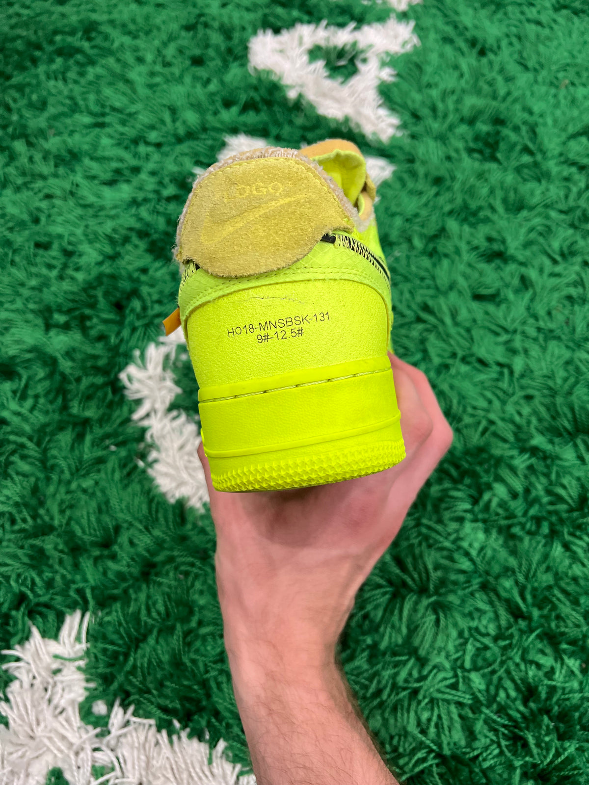 Nike Air Force 1 Low Off-White Volt (Preowned 9M)