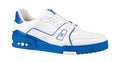 Louis Vuitton Trainer White Blue Signature (Preowned 9M)