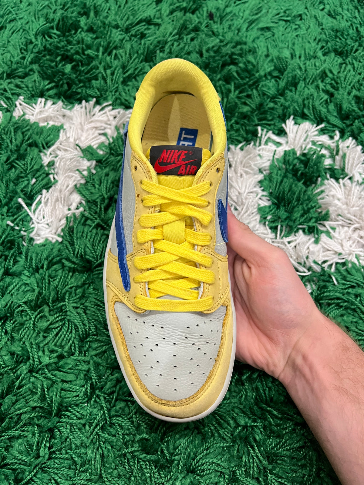 Jordan 1 Low Travis Scott Canary (Women's) (Preowned 6.5M/8W)
