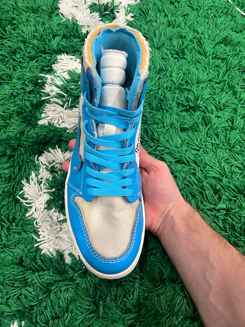 Jordan 1 High Off-White University Blue (Preowned 9.5M)