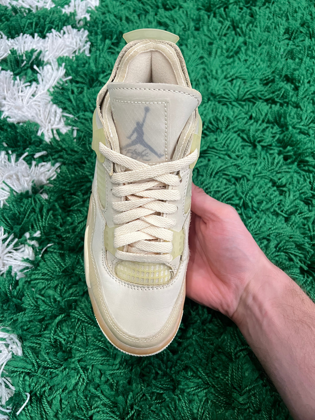 Jordan 4 Off-White Sail (Women's) (Preowned 5M/6.5W)