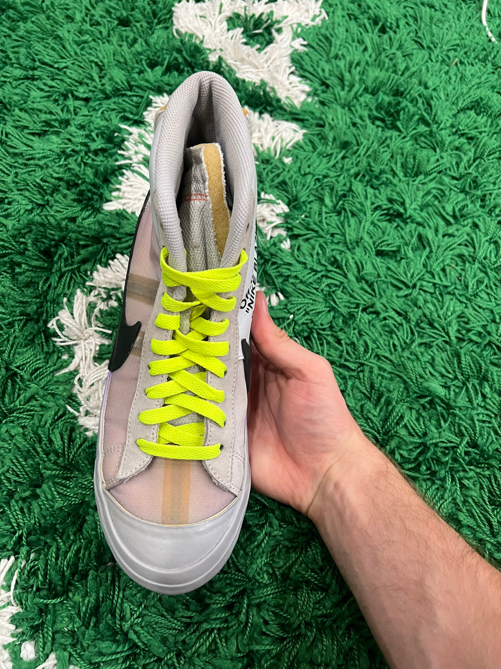 Nike Blazer Mid Off-White Wolf Grey Serena Queen (Preowned 8.5M)
