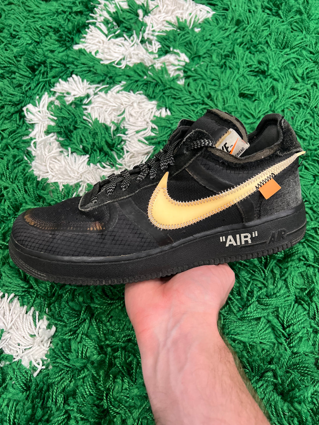 Nike Air Force 1 Low Off-White Black White (Preowned 9M)