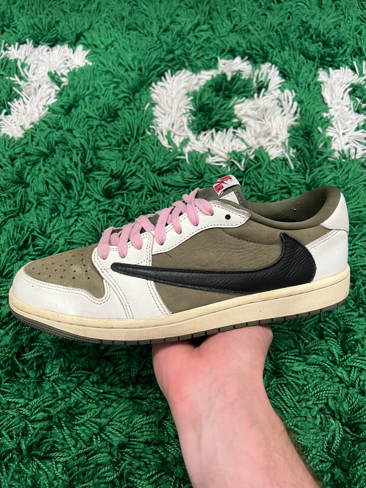 Jordan 1 Low Travis Scott Medium Olive (Pre-Owned 8.5M)