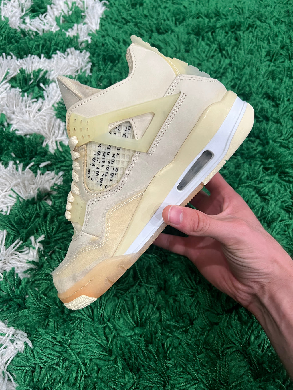 Jordan 4 Off-White Sail (Women's) (Preowned 4.5M/6W)